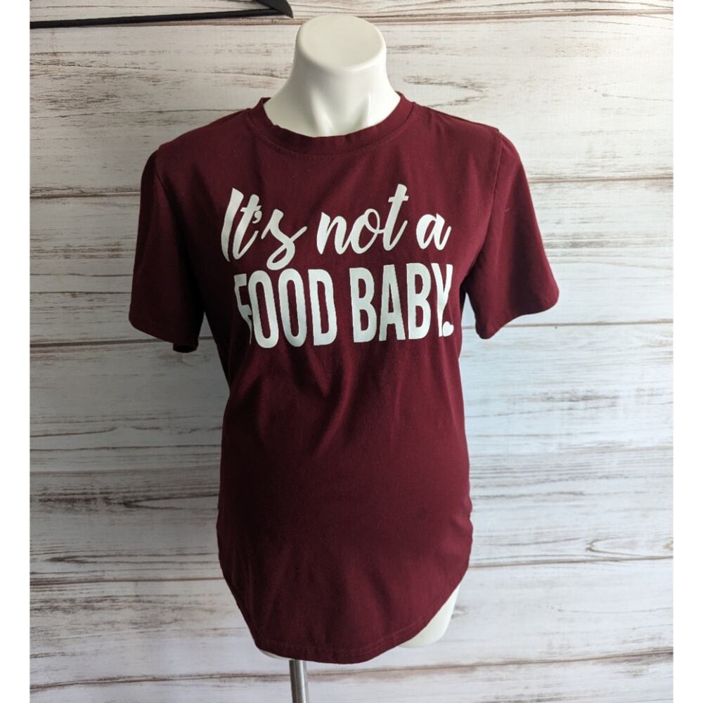 It's Not a Food Baby Maternity Tee sz Large